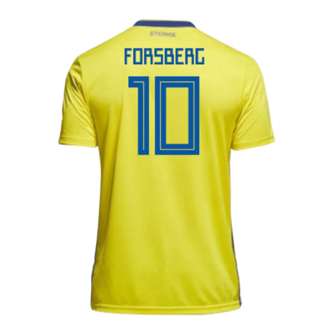 2018-19 Maillot Suede domicile (forsberg 10) Jaune