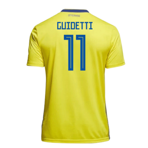 2018-19 Maillot Suede domicile (guidetti 11) Jaune