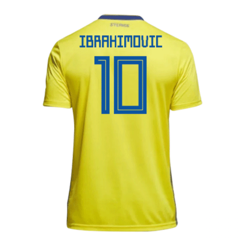 2018-19 Maillot Suede domicile (ibrahimovic 10) Jaune