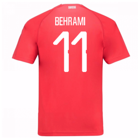 2018-19 Maillot Suisse domicile (behrami 11) Rouge