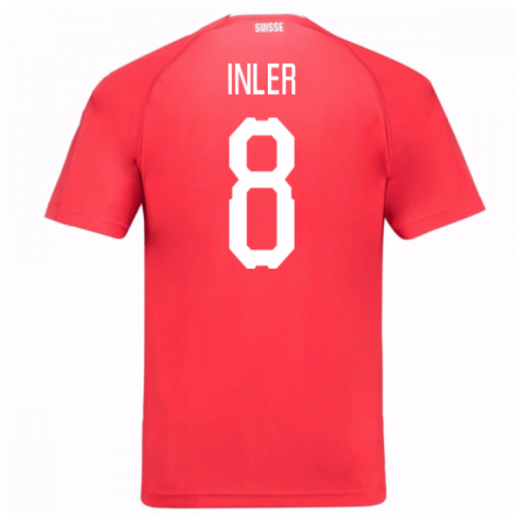 2018-19 Maillot Suisse domicile (inler 8) Rouge