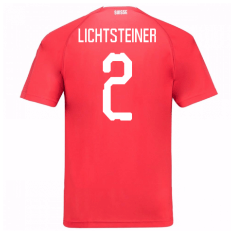 2018-19 Maillot Suisse domicile (lichtsteiner 2) Rouge