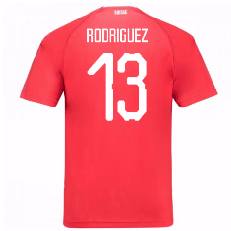 2018-19 Maillot Suisse domicile (rodriguez 13) Rouge