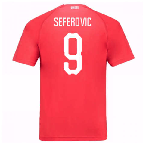 2018-19 Maillot Suisse domicile (seferovic 9) Rouge