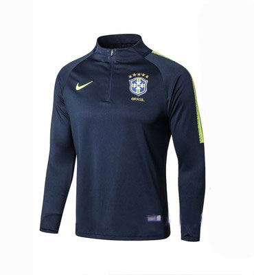 Veste Foot Bresil 2018-2019 Bleu