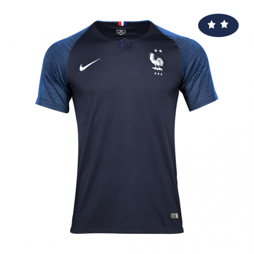 Maillot France Domicile 2 etoiles Coupe Du Monde 2018/19 blue