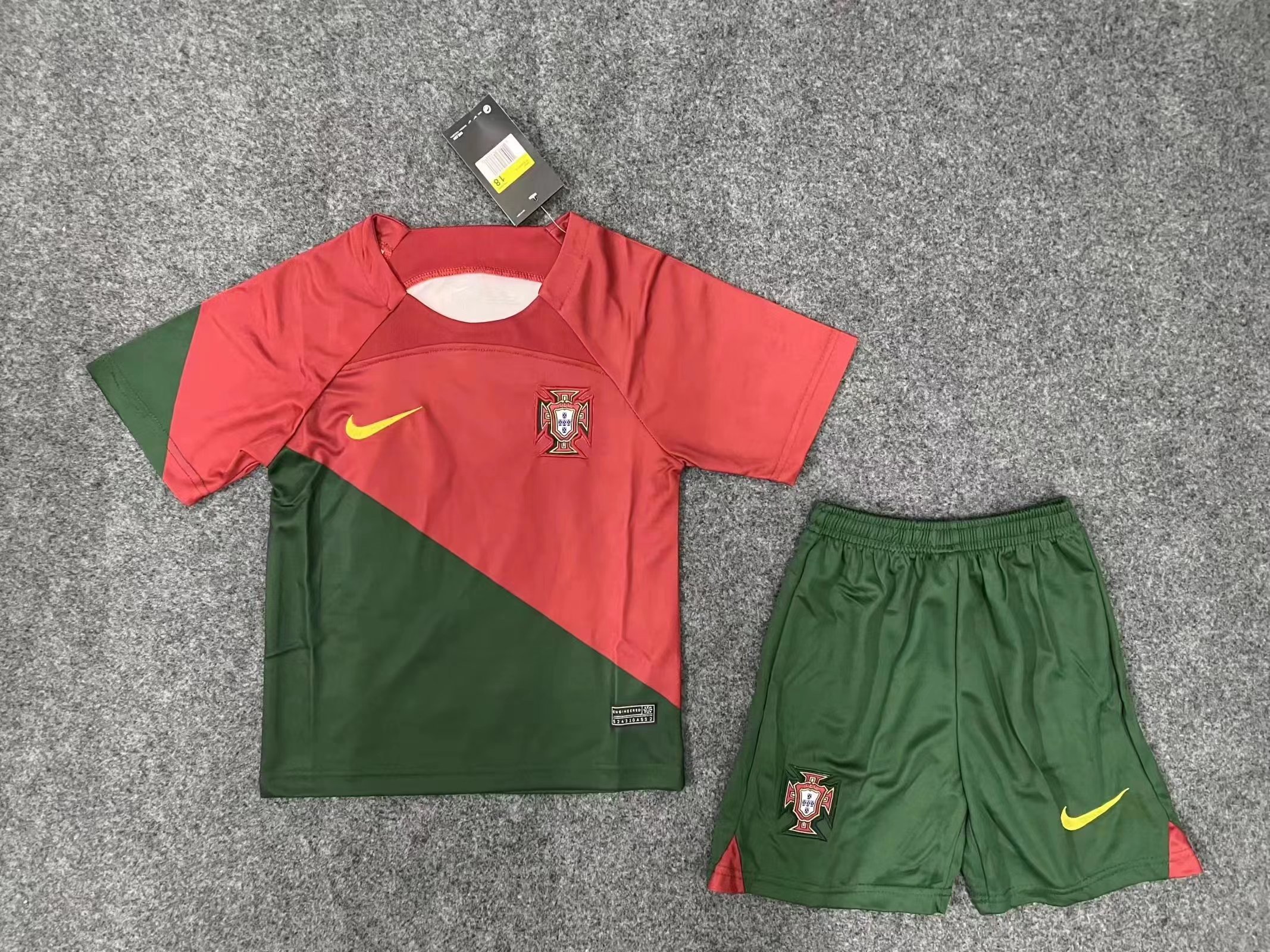 Portugal T-Shirt Graphic EURO 2020 - Gym Red Kids-Kit