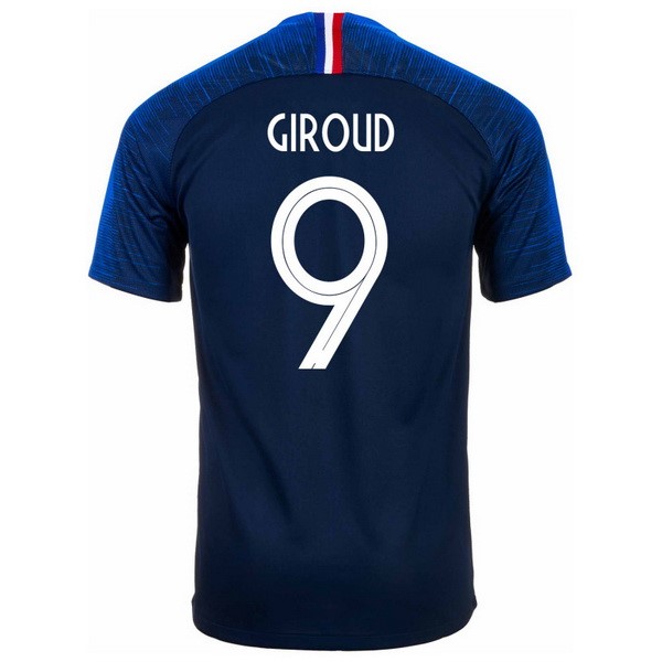 Maillot France Domicile Giroud 2018 Bleu