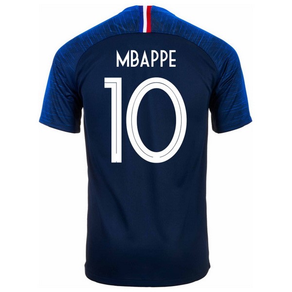 Maillot France Domicile Mbappe 2018 Bleu