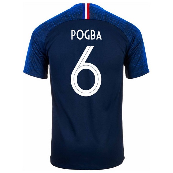 Maillot France Domicile Pogba 2018 Bleu