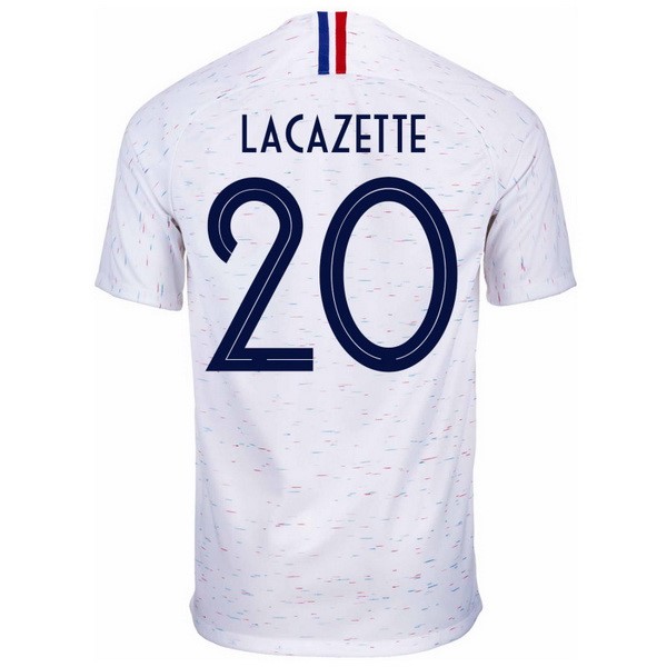 Maillot France Exterieur Lacazette 2018 Blanc