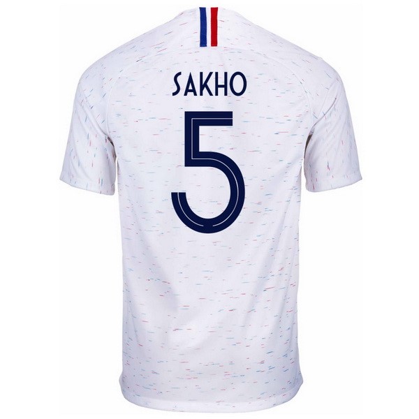 Maillot France Exterieur Sakho 2018 Blanc