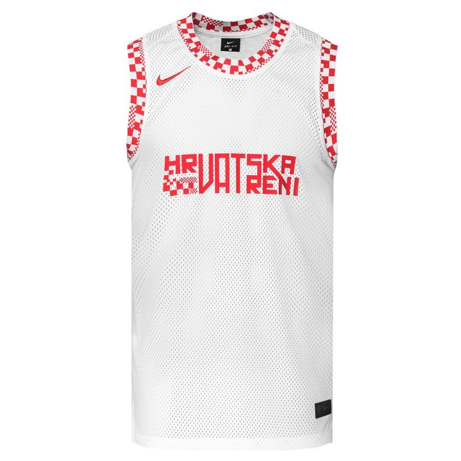 Croatia Basketball Top EURO 2020 - White/LT Crimson