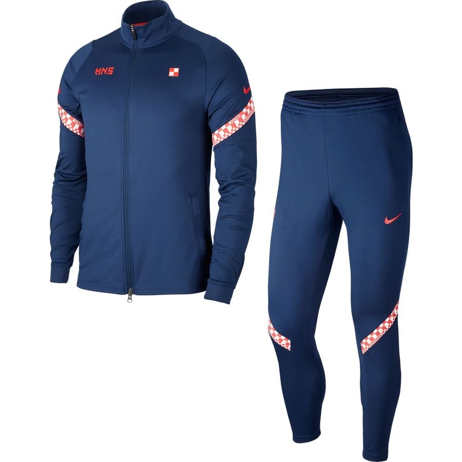 Croatia Tracksuit Dry Strike EURO 2020 - Midnight Navy/Light Crimson