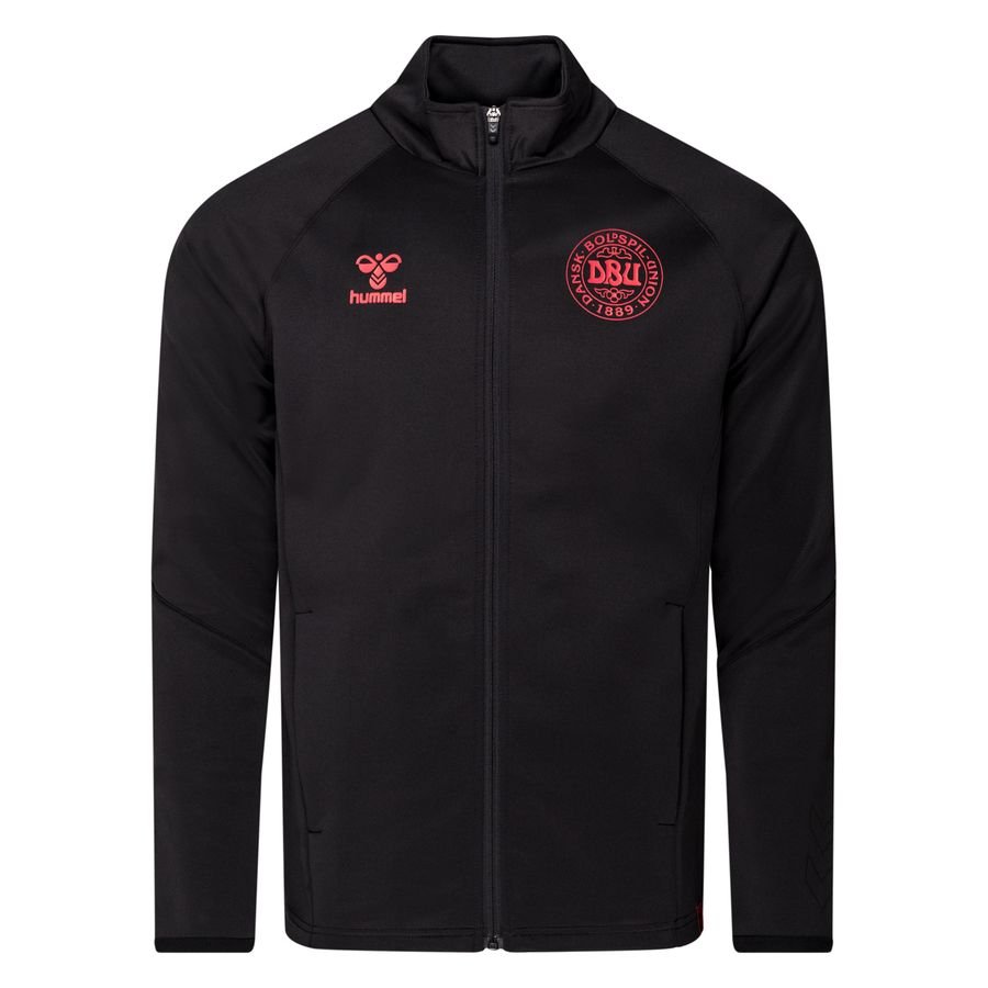 Denmark Jacket Travel Full Zip EURO 2020 - Black/Red