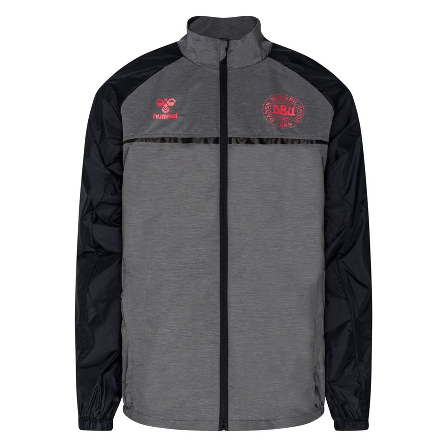 Denmark Training Jacket Pro Full Zip EURO 2020 - Dark Grey Melange/Black