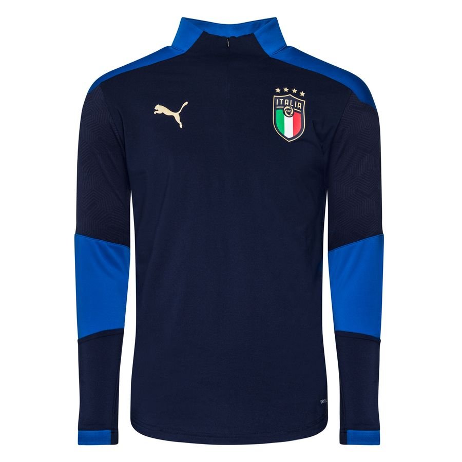 Italy Training Shirt Tracksuit 1/4 Zip EURO 2020 - Peacoat/Team Power Blue