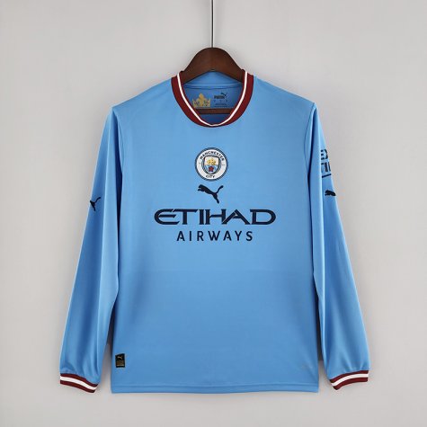 Maillot Manchester City Manches Longues Domicile 2022-2023