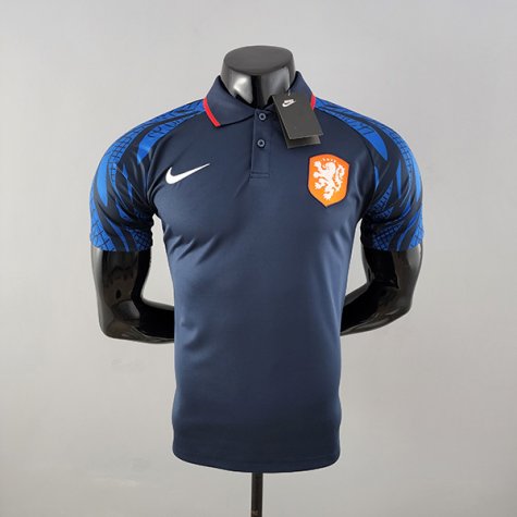 Maillot Netherlands Authentique Bleu 2022-2023