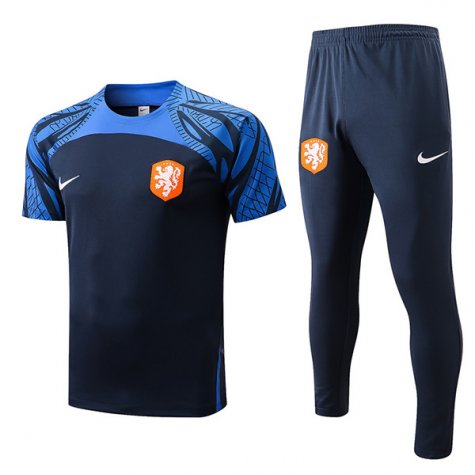 Maillot Pays Bas Entrainement Bleu 2022-2023