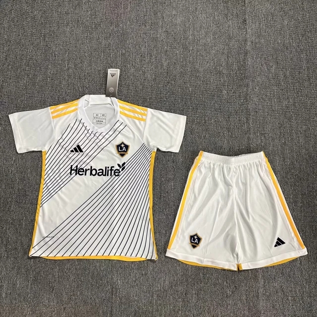 Los Angeles Galaxy Domicile Blanc Ensemble de Vetements de Enfants 2024-2025