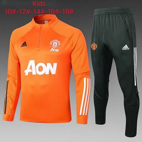 Enfant Survetement Manchester United 2020-21 Orange