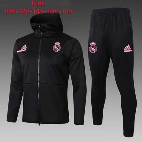 Enfant Veste A Capuche Real Madrid 2020-21 black