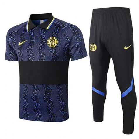 Maillot Polo Inter Milan 2020-21 Black blue