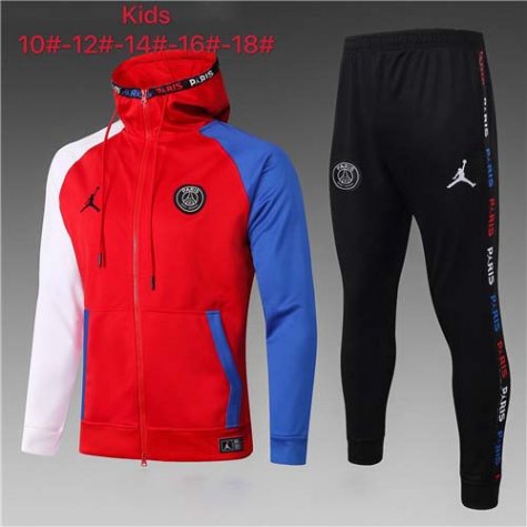 Enfant Veste A Capuche PSG 2020-21 red Blue white