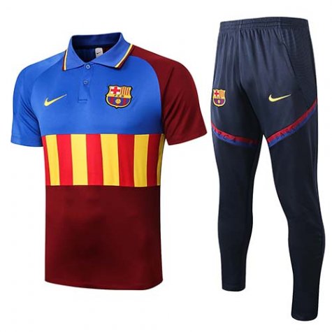 Maillot Polo Barcelone 2020-21 Bleu rouge