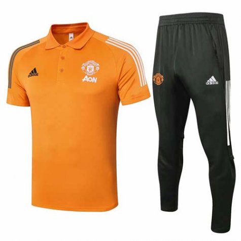 Maillot Polo Manchester United 2020-21 Orange