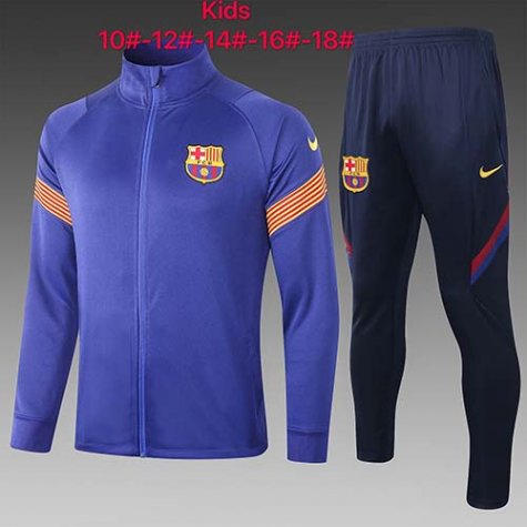 Enfant Veste Barcelone 2020-21 bleu