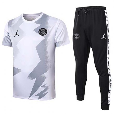 Maillot Survetement PSG 2020-21 White gray