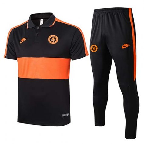 Maillot Polo Chelsea 2020-21 Black orange