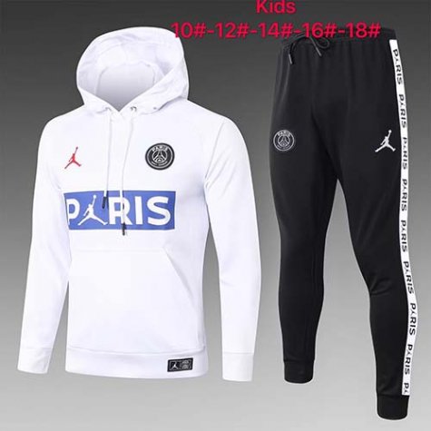 Enfant Sweat A Capuche PSG 2020-21 White