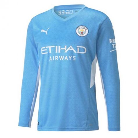 Maillot Manchester City Manche Longue Domicile 2021-22