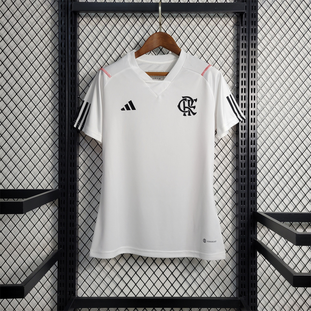 Femme Flamengo Blanc Uniforme de Entrainement 2023-2024