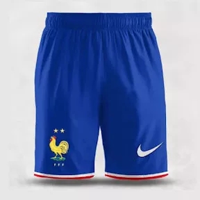 Short de Foot Bleu France Exterieur 2023-2024