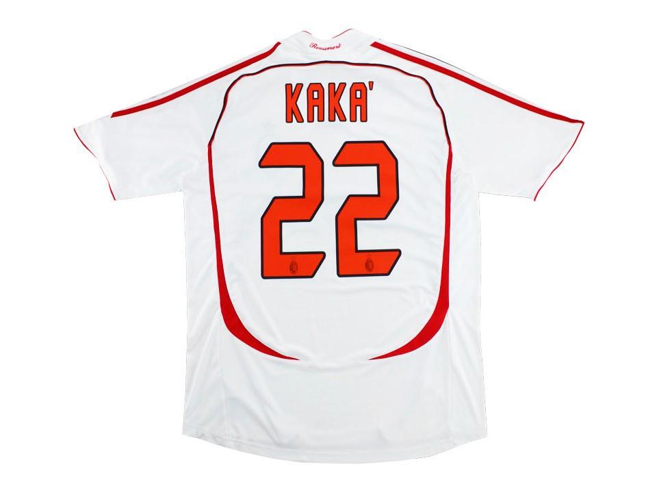 Ac Milan 2006 2007 Kaka 22 Final Away Football Shirt Soccer Jersey