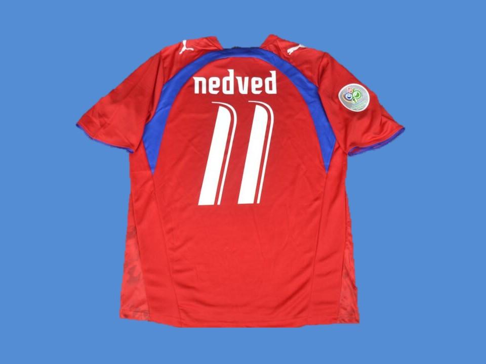 Czech Republic World Cup Nedved 11 Home Jersey