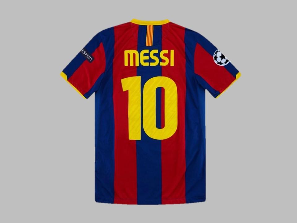 Fc Barcelona 2010 2011 Messi 10 Ucl Final Home Shirt