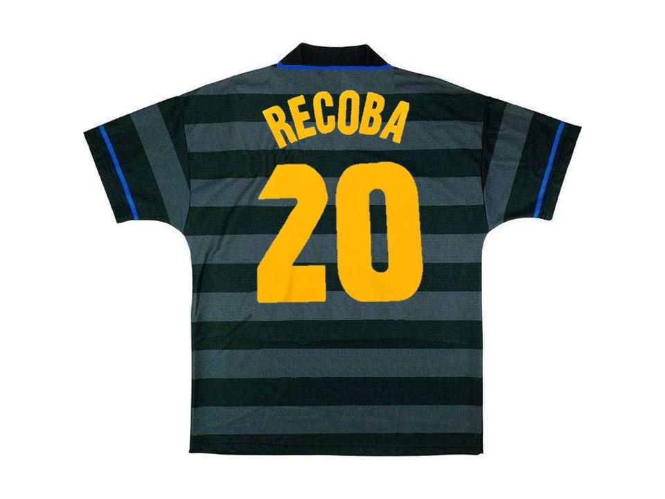 Inter Milan 1997 1998 Recoba 20 Home Football Shirt Soccer Jersey