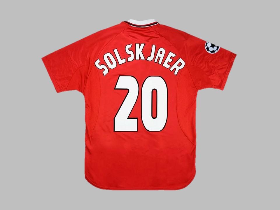 Manchester United 1999 Solskjaer 20 Ucl Final Home Shirt
