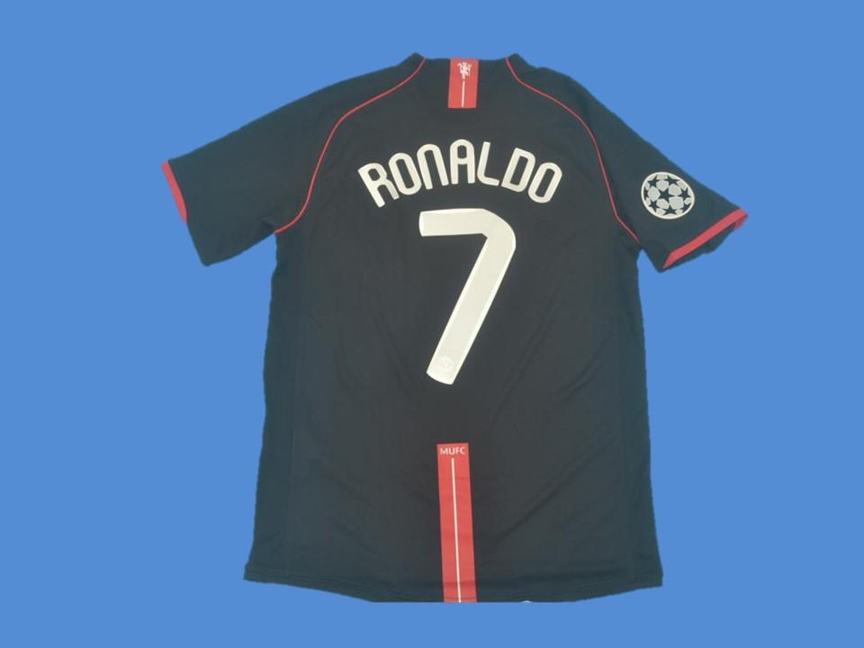 Manchester United 2007 2008 Ronaldo 7 Champions League Away Jersey