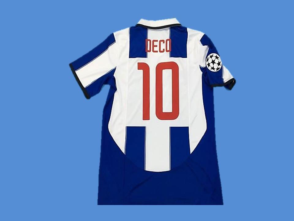 Porto 2003 2004 Deco 10 Home Jersey